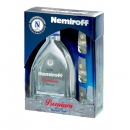 Nemiroff Premium De Luxe Vodka 0.7 ltr. Flasche 40% Geschenkset inkl. 3 x Nemiroff Shotglas